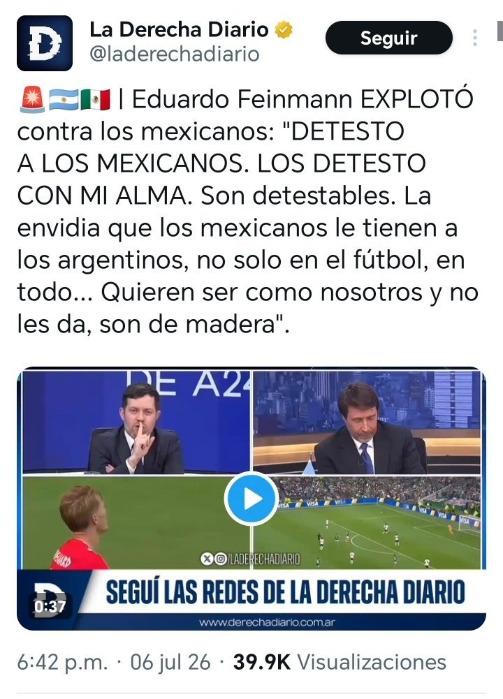 HeinkelHoop's tweet photo. @RealArturoH Hey Arturo, sin afán de sonar hater porque siendo tú, mexicano, perteneces a @laderechadiario siendo que ese medio es profundamente antimexicano, comparto la lucha que tienes en contra de la 4T pero si en verdad dices defender a México, no deberías colaborar con esos mentirosos https://t.co/1ZphPMB1ME