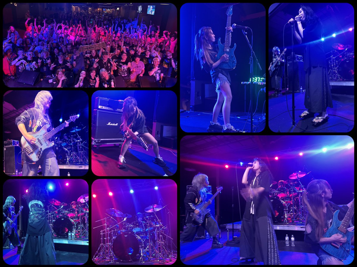 Moondog_Michael's tweet photo. @NEMOPHILA_band @haraBCN_sunchan @mayuphila @tamu_murata_dr @mochimuuch 
A few collages I made during my break tonight from the NEMOPHILA show in Pittsburgh, July 4th 2026. 12 hour round trip solo drive to be there! Thank you everyone!
An unforgettable day for me! What a show! https://t.co/qw40l3ROva