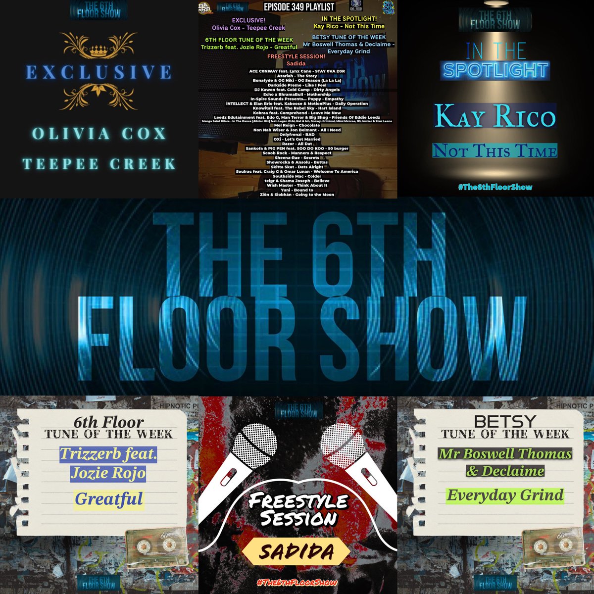 The6thFloorShow's tweet photo. Episode 349 #OutNow Exclusive by Olivia Cox #InTheSpotlight @Kayricouk & #TuneOfTheWeek picks from @TrizzerB & Mr Boswell Thomas #The6thFloorShow
https://t.co/Rgf4hE7lFh
https://t.co/eBMgxLvjMl
https://t.co/J5wxLBcLmz
https://t.co/hJcJrhd4F2
https://t.co/mrEjHKiAhp https://t.co/JFp72VE4Pp
