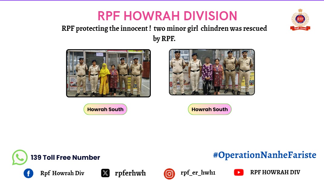 rpferhwh's tweet photo. #OperationNanhefaristeyRPF Protecting the Innocent! RPF rescued minor children.
@RPF_INDIA
@ErRpf
@drmhowrah https://t.co/wi9zYoWlKZ