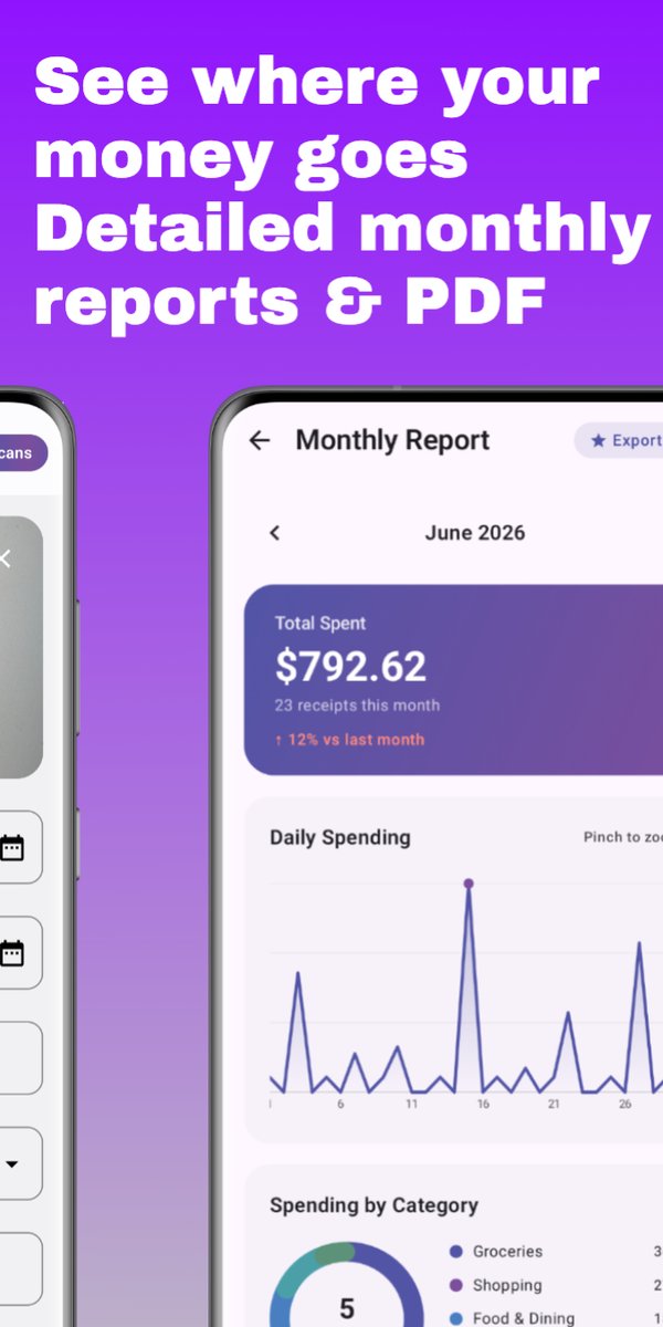asad_dev's tweet photo. Track every receipt. No cloud. No account. No subscription. https://t.co/8bp0ZtkW6f