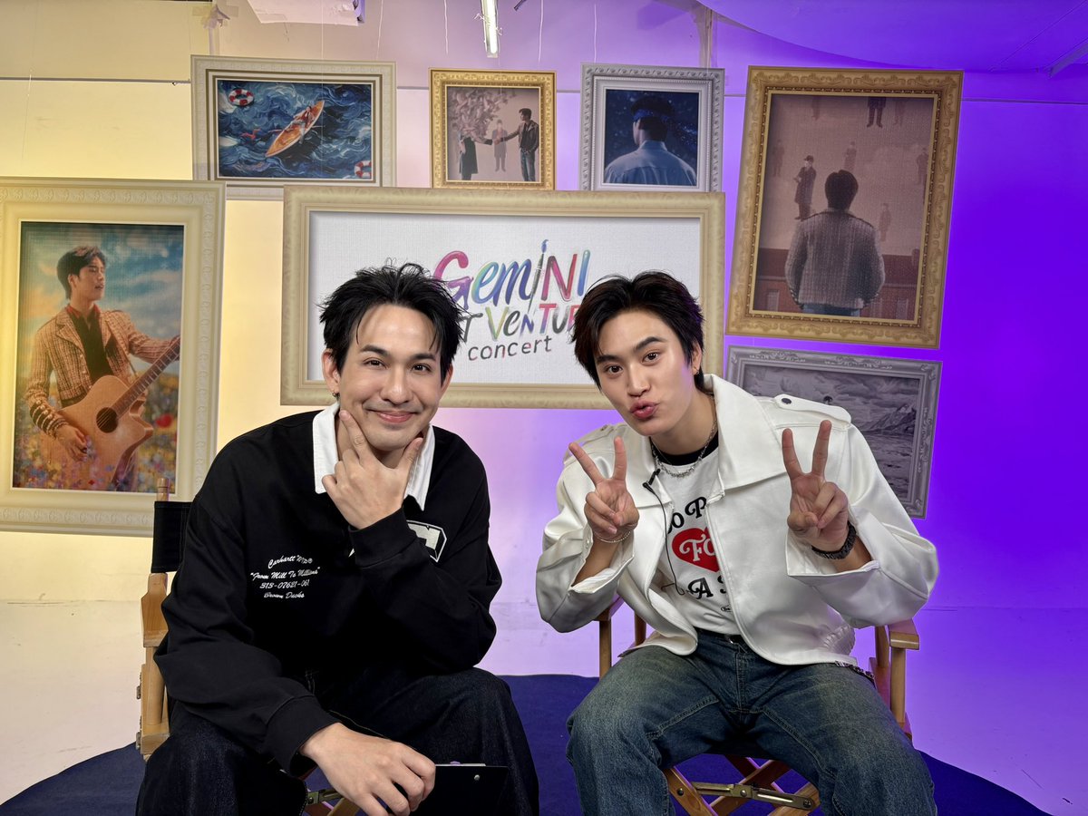 GMMTV's tweet photo. LIVE | #GeminiConcertLIVE
มาแล้วน้าาา~ ตามมาพูดคุยกับ "เจมีไนน์" ก่อนไปกดบัตรในงาน GEMINI ART-VENTURE CONCERT 🎨

FB : https://t.co/NfnwvlRLxn
TT : https://t.co/rzxcZcMJOe
YT : https://t.co/xbGClc3fDE

🗓️ 5-6 SEPTEMBER 2026
📍 BITEC LIVE
And worldwide live streaming via TTM LIVE

📌 TICKETS FOR ALL SEATS WILL BE AVAILABLE ONLINE ONLY AT ThaiTicketMajor ON 11 JULY 2026 AT 10 AM
(Regular ticket sales through all ThaiTicketMajor channels will start on 12 July at 10 AM)

🔗 MORE INFO : https://t.co/MEfLY81BnB

#GMMTV