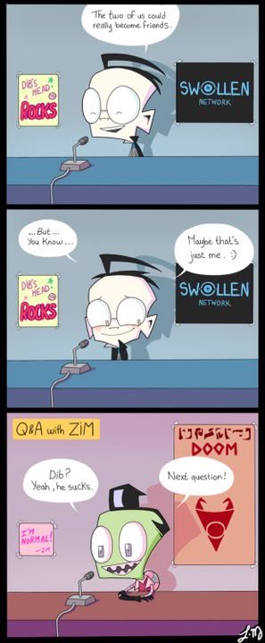 dailyzadr's tweet photo. Zim and dib romance but mostly nemesis comics of the day https://t.co/2UgZEqKht0