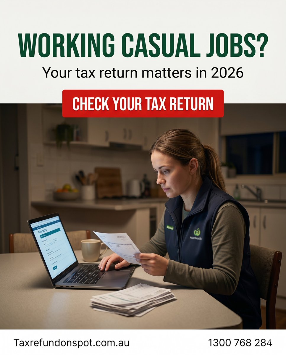 TaxRefundOnSpot's tweet photo. ๐ฅ๏ธ FACT: Millions of Australian salaried employees are eligible for WFH deductions โ yet thousands still don't claim them. Don't be in that group in 2026!
๐ https://t.co/dCtZeyHwZs
#DontMissOut #WFHDeduction #TaxReturn2026 #TaxRefundOnSpot #AustralianTax https://t.co/bk13KKpa1U