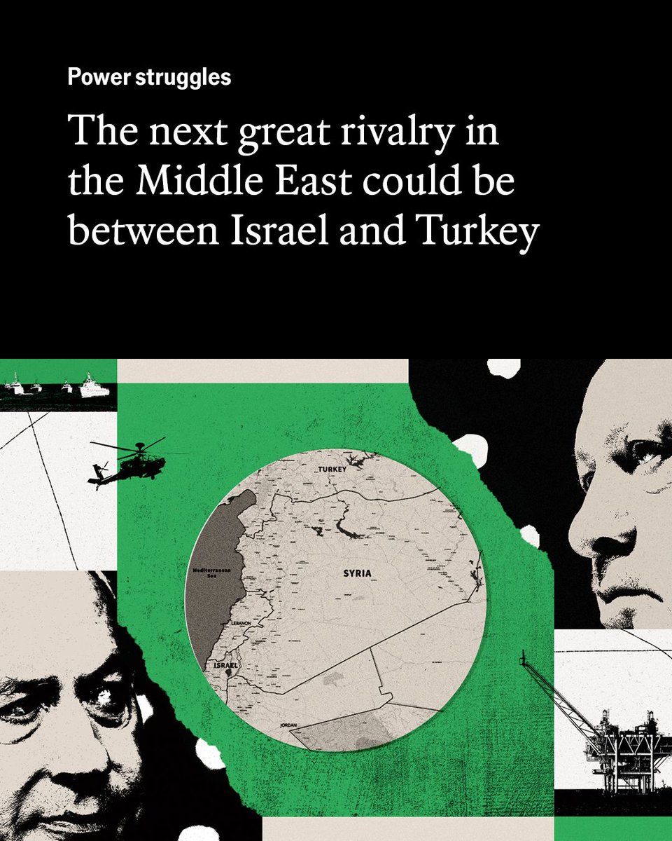 TheEconomist's tweet photo. The war of words between Turkey and Israel has grown more acrimonious since the start of Israel’s war in Gaza in 2023. But it seems to be getting out of control https://t.co/4SRmnJnytH

Illustration: Beatrice Caciotti/Getty Images https://t.co/BaZ5loBDBf