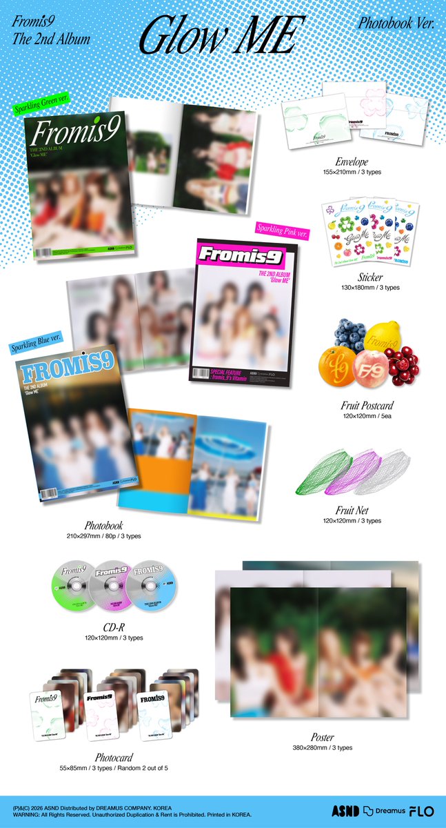 realfromis_9's tweet photo. fromis_9 (프로미스나인)
THE 2ND ALBUM [Glow ME]

💿 Pre-Order Photobook Ver.
2026.07.21 6PM (KST)

#fromis_9 #프로미스나인
#GlowME https://t.co/wJrHnaIMNc