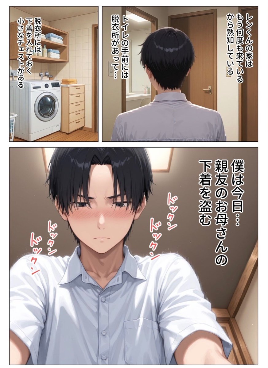 alidoulos's tweet photo. 親友のお母さんの下着を盗んだ話（1/4） https://t.co/s7Hzh8o1uk