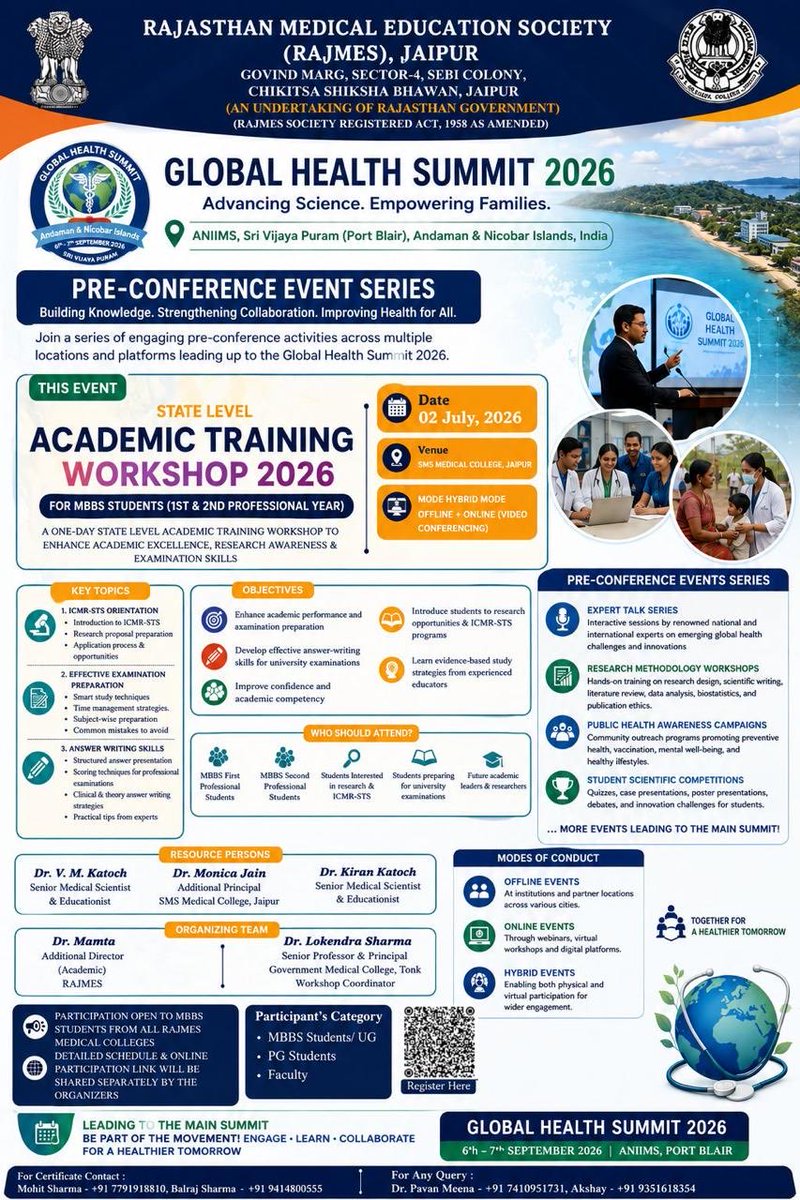 drlokendra29's tweet photo. Certificate Registration Form has been reopened 
If you wish to receive your participation/presentation certificate, please complete the form as soon as possible using the link below:
🔗 https://t.co/TVw3Pu5x0h
Last chance—kindly don't miss this opportunity. https://t.co/zsYbJlfIlF