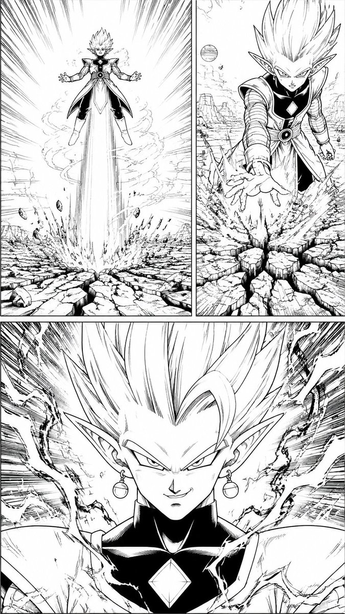 skysbird's tweet photo. 【补发】【赛亚人王子 Prince of Saiyans】第75话《Xylos的真正力量！吞噬星球的危机！》

Xylos展现真正力量，整颗星球都成了他的身体。

Episode 75 / pages 1-4
#Vegeta #DragonBall #MangaArt #FanComic https://t.co/jdvUnJNbF4