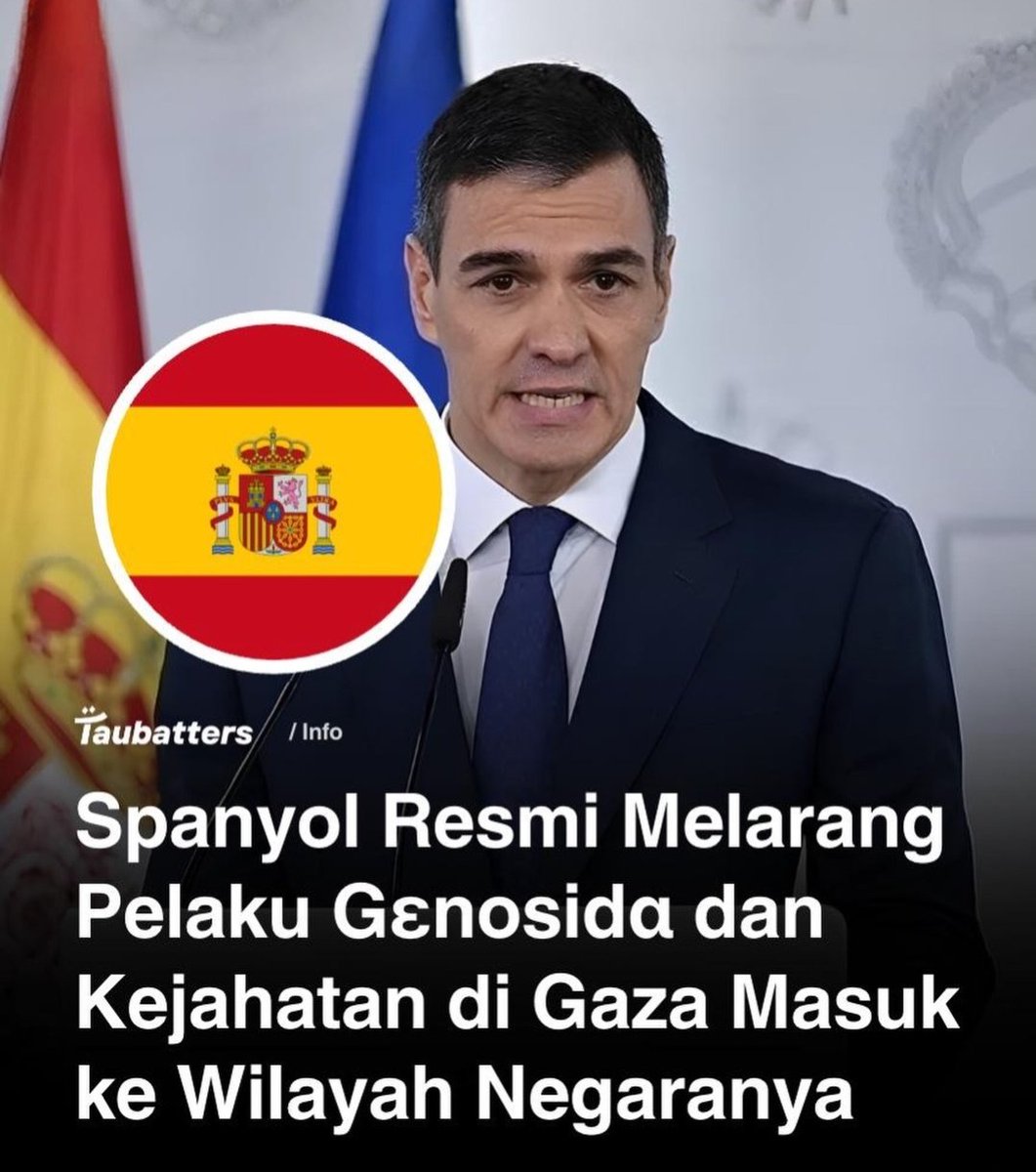 yaniarsim's tweet photo. Bravo Spanyol 🇪🇦🇵🇸
#FreePalestine https://t.co/OXrCAlik68