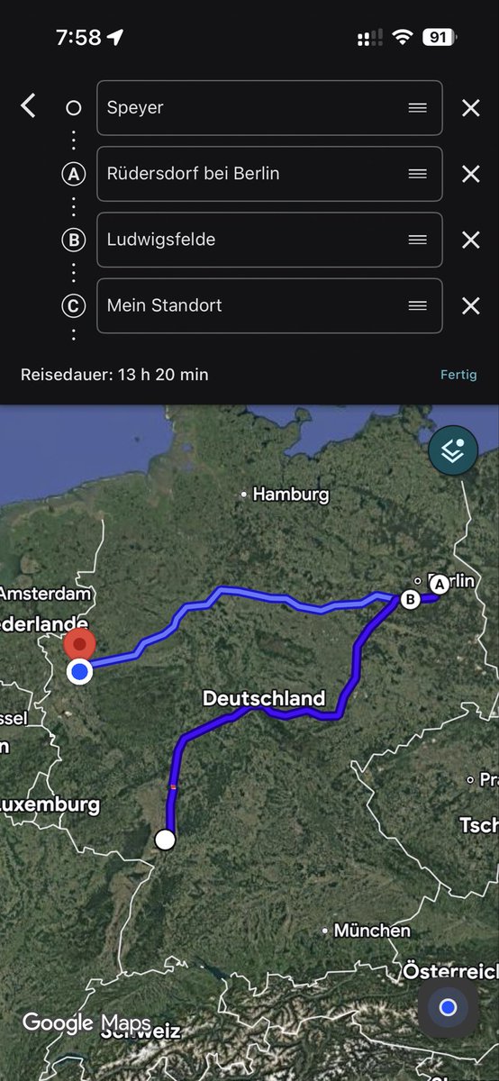 IClockworkI1's tweet photo. @DHLPaket Mein Paket scheint auf einer endlosen Reise. Es war seit dem 29.06. in Speyer, da wurde es am 03.07. noch mal gescannt und bewegte sich dann am 06.07. nach Rüdersdorf weiter, was am anderen Ende von Deutschland ist, jetzt ist es in Ludwigsfelde, kommt das irgendwann an? https://t.co/AeWp4hVugl