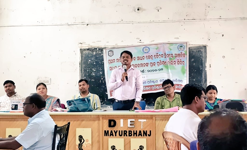 dietmbj's tweet photo. Glimpses from the Orientation Programme of CRCCs on the 1st MCLSM content for July-2026 conducted at DIET, Mayurbhanj, Baripada from 30-06-2026 to 02-07-2026. @dietmbj 
@SMEOdisha 
@EduMinOfIndia 
@OSEPA_Official 
@ScertOdisha https://t.co/3cuIjVJjBx