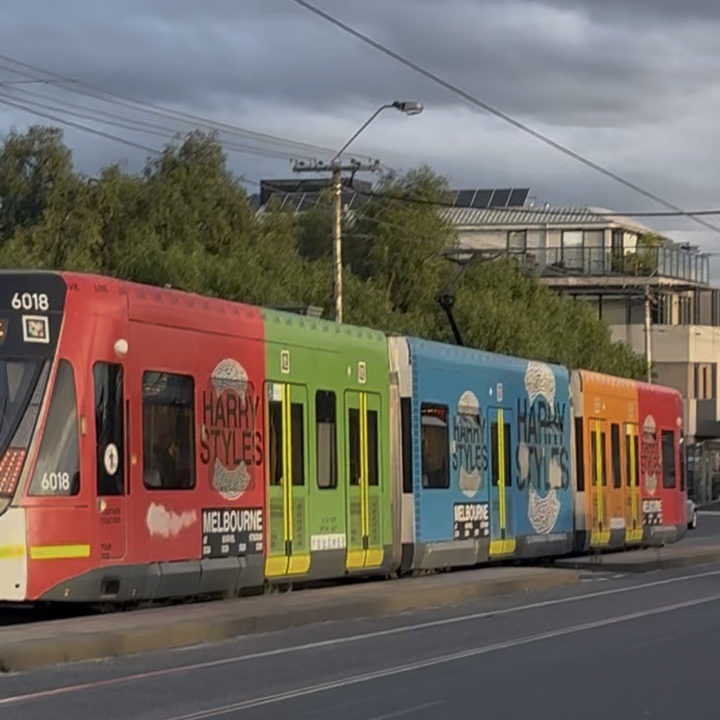 SZN2TASTEBACK's tweet photo. the together together promo tram in melbourne is following me and ruining my life https://t.co/TvhXXyvLpa