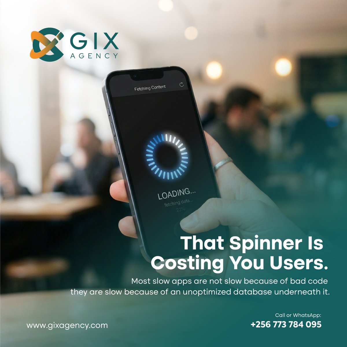 gixagency's tweet photo. Slow queries are not a minor annoyance. They are lost users and support tickets you should not be getting. We optimize what is actually slowing you down.

Call or WhatsApp: +256773784095

#GIXAgency #TechSolutions #BusinessGrowth https://t.co/HId9AgtYV7