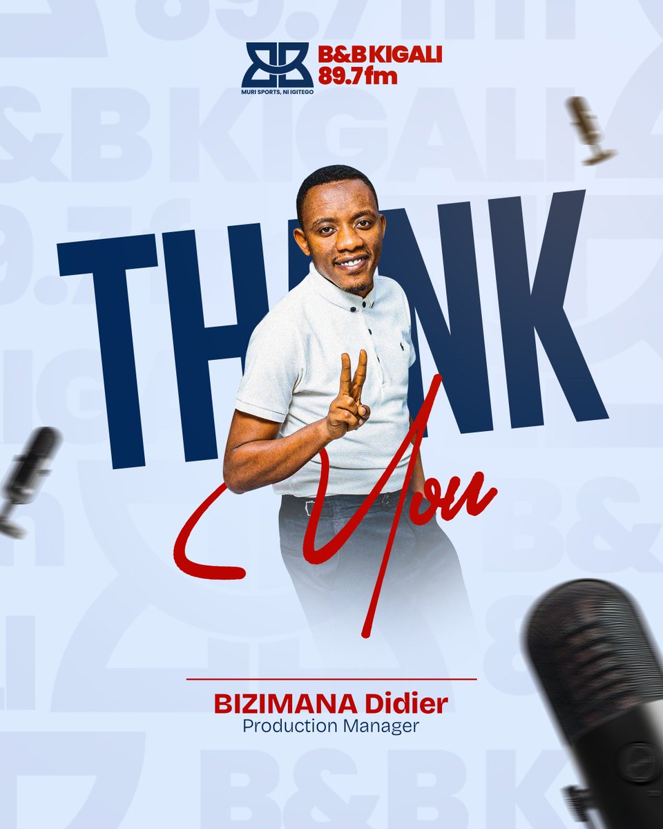 bbkigalifm's tweet photo. Turashima @didier_rwanda kubera umusanzu n'ubwitange byamuranze mu kazi ke ka buri munsi.

Tumwifurije ishya n'ihirwe! https://t.co/GKy3dEdLrq