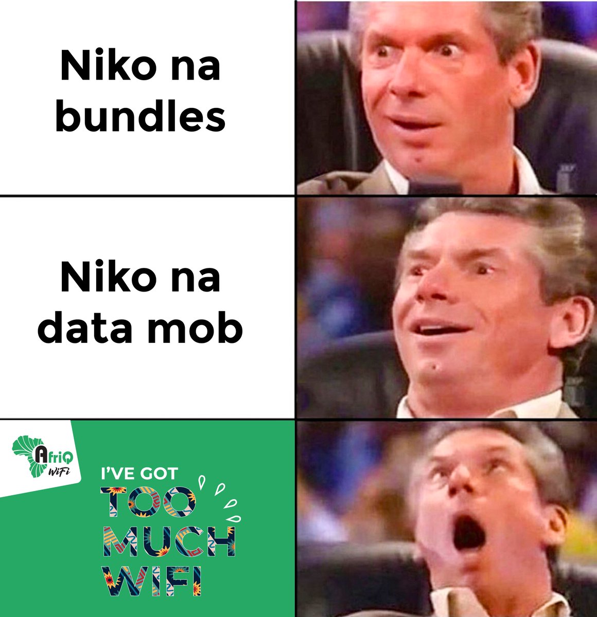 AfriQ_Wifi's tweet photo. ๐Stay Connected with AfriQ WiFi.
Nairobi | Kiritiri | Garissa | Mandera | Wajir
#afriqwifi #IveGotTooMuchWifi #StayConnected #StayGuided
Nairobi CBD Benja Demos Planners #UnitedConfusion #OccupyNYC NATO https://t.co/CqrjGzCZyx