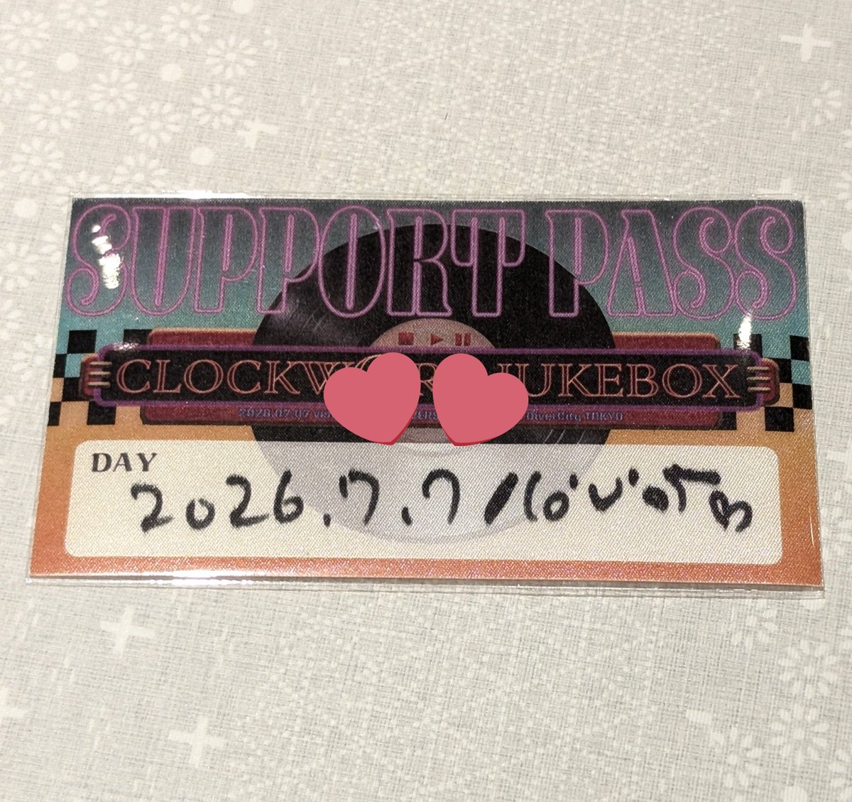 gkkm4561's tweet photo. 【交換】vistlip サポートパス サポパ

7/7 CLOCKWORK JUKEBOX
譲）Tohyaさん

求）同日 智さん or 瑠伊さん

お気軽にお声がけください https://t.co/WPDhldzp1e