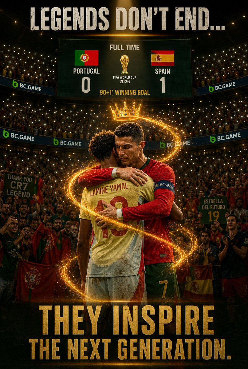 mexi779's tweet photo. Legends never fade—they inspire every generation. 👑⚽
Respect the past. Witness the future. 🇵🇹🔥

UID: 4095952

@bcgame

#CR7 #Football #WorldCup2026 #Legend #BCGAME #WorldCup #Football #WorldCup   #Soccer💚 https://t.co/8PayITitTg