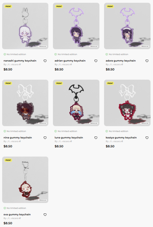 cherryviscera's tweet photo. set up a st*re for my fucked up chibis https://t.co/9460r30ane https://t.co/1UCDBvxCqO