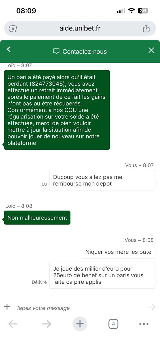 MaskQuiTombe's tweet photo. @UnibetFrance @lnstantFoot Parier pas sur cette appli frauduleuse https://t.co/Kz9oEvkoO6