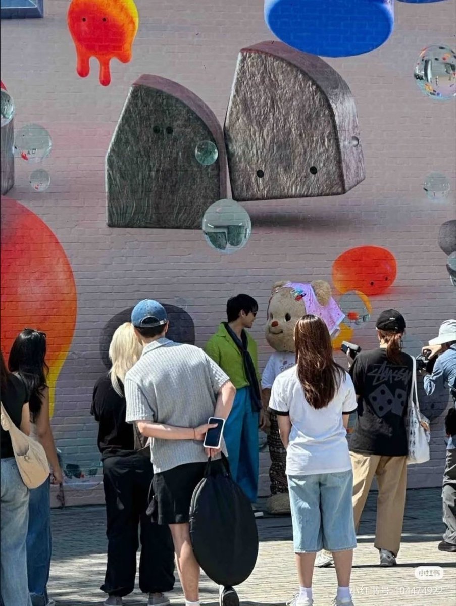 ApoMyLover's tweet photo. Aww, the cutest duo is back! So, Apo was literally with nong Noey in Beijing! They were spotted filming something together! 🫠🥰😘

@Nnattawin1 #ApoNattawin 
#ButterBear https://t.co/MeY3BXsADZ