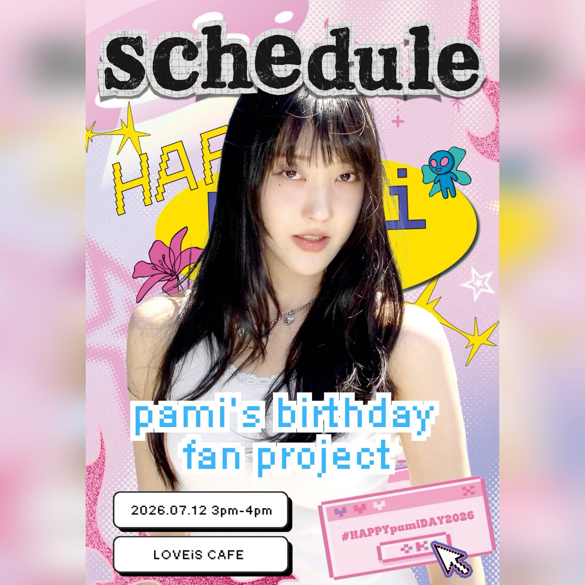 loveis_cafe's tweet photo. ✨pami will be joining us on 12 July!

Come celebrate her birthday with us and make wonderful memories together.🤟🏻

🎂 HAPPY pami DAY 🎂
📅 12 July 2026
🕖 10:00–20:00
(pami will be joining us around 3-4pm)
📍 LOVEiS Cafe, LIDO CONNECT

#pami #HAPPYpamiDAY2026 https://t.co/UUwGrvs43G