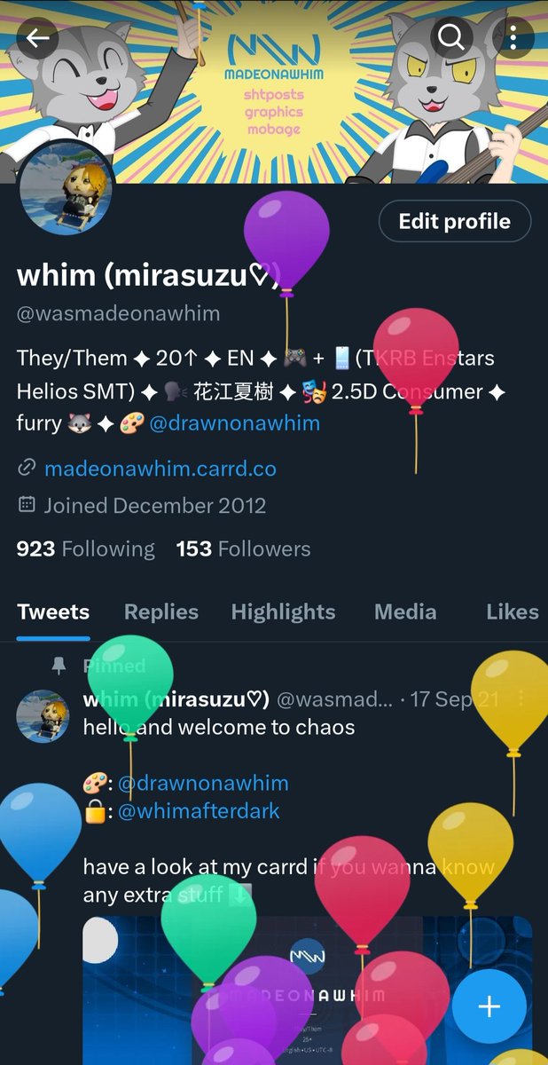 wasmadeonawhim's tweet photo. oh right
balloon harassment day
got some cake https://t.co/O8mDUj9v8C