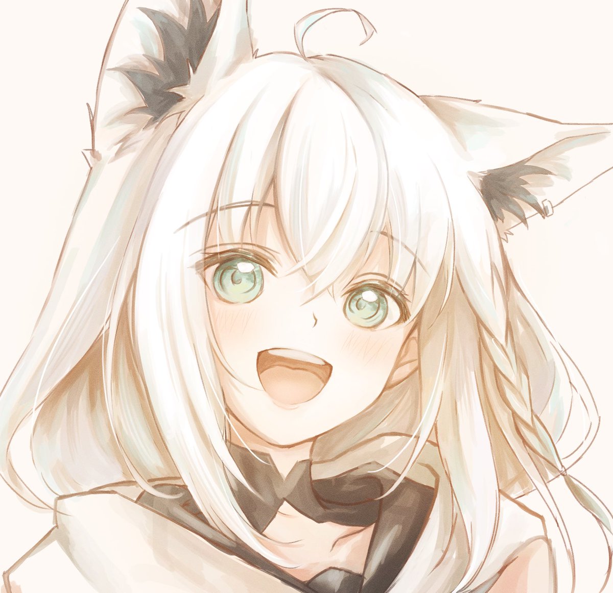 Non24873754's tweet photo. 厚塗り白上第1号。

 #絵フブキ https://t.co/0MPPO7JDop