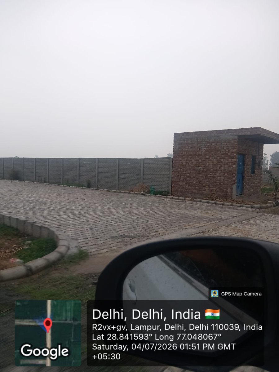 Saurabh_MLAgk's tweet photo. Let’s check the zero tolerance of @LtGovDelhi against illegal colonisation in Delhi.

Colony size          55 acres 
Project Cost        300 crores 
Location                 Lampur, Narela 

Look at pictures with GPS locations. Imagine the scale at which illegal plotting , illegal roads, illegal light poles right under the nose of DM, DDA & DCP. 

Everyone has closed their eyes.

Will LG saab take action ?

Let’s wait and watch !!