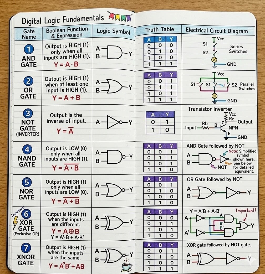 tahaalasemi's tweet photo. Digital Logic Fundamentals https://t.co/BviMqwO67o