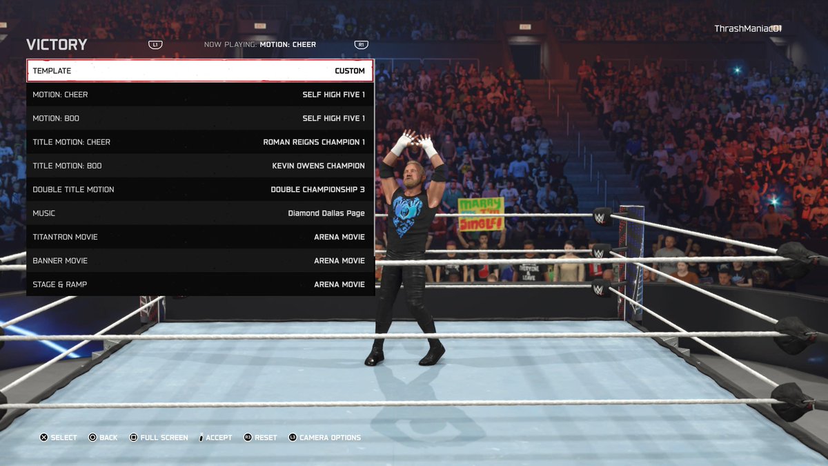 WolfpacSets_'s tweet photo. Been awhile since I did these but I thought I posted these already but I didn’t 

Updated Victory Motions: 
AJ Lee 
CM Punk
DDP (Modern) 
Macho Man ‘98 (nWo) 
#WWE2K26 https://t.co/WdBumUbNVz