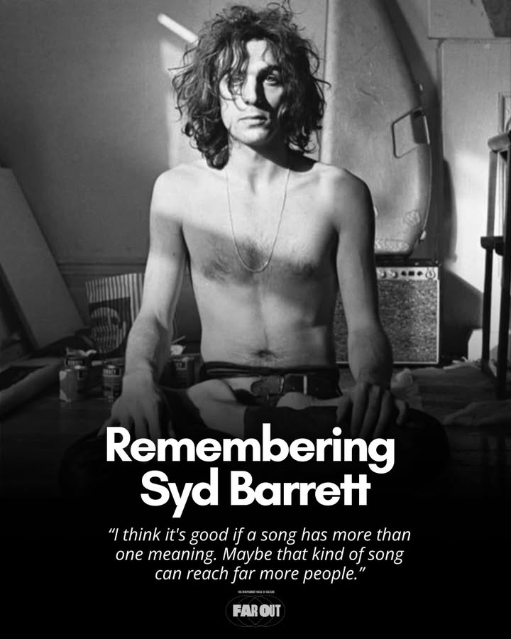 FarOutMag's tweet photo. Remembering the legendary Syd Barrett, who passed away on this day in 2006. ❤️🕊️ https://t.co/hnEjrQ4xU4