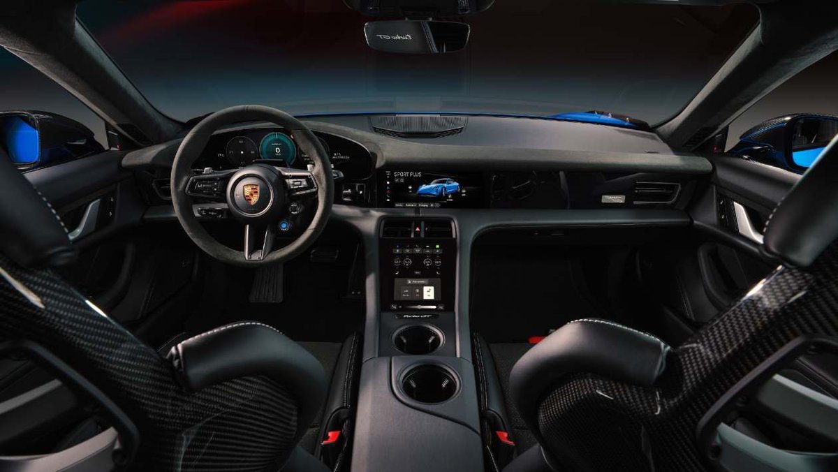evomagazine's tweet photo. The Manthey Racing kit for the Porsche Taycan Turbo GT is extreme even for Porsche. Here are all the details of how it took the fight to Yangwang. https://t.co/QBWIueZelc