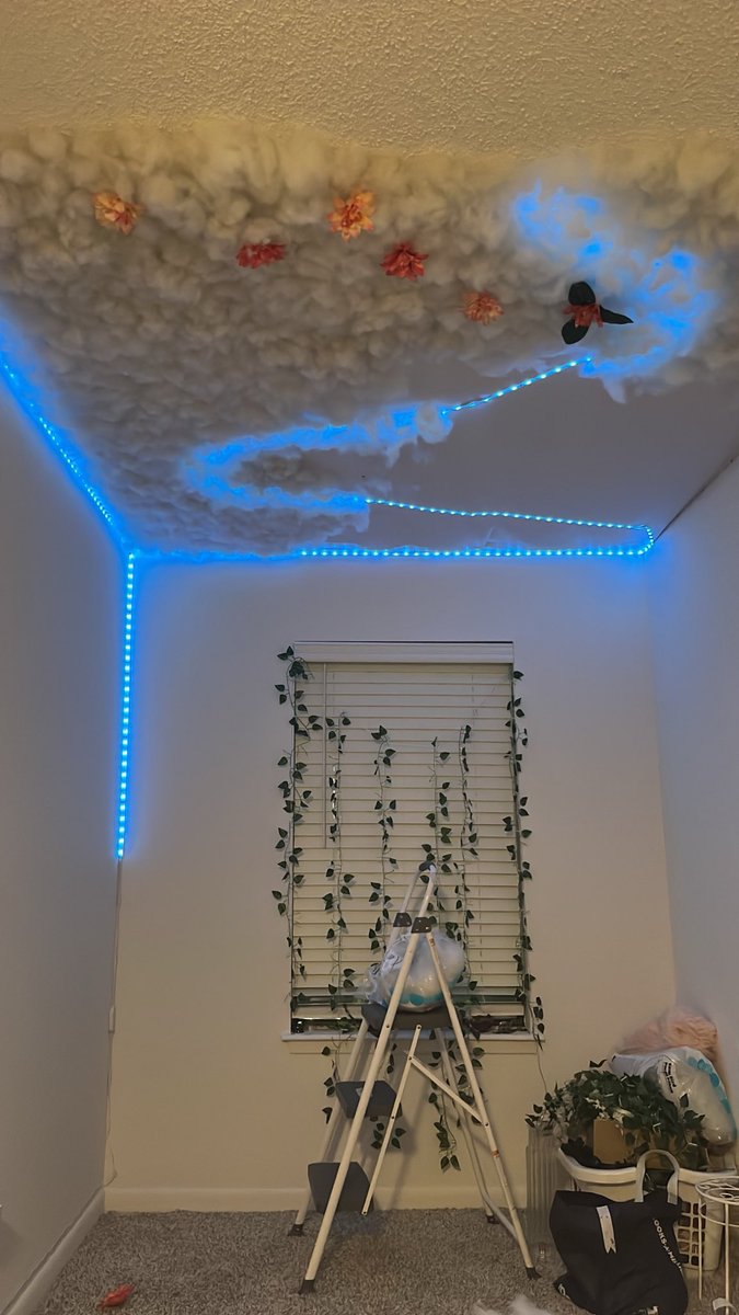 ChicaCreole's tweet photo. I can’t wait till I finish my cloud ceiling, so I can do shit under the clouds ☁️ ☔️ https://t.co/kbPH4FmcdT