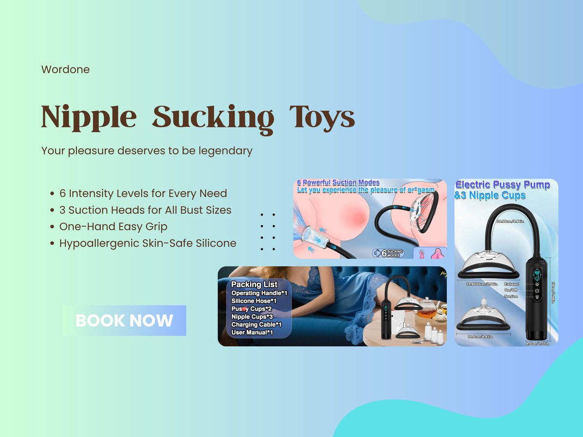 Sand9y's tweet photo. Unlock legendary pleasure with Wordone Nipple Sucking Toys!

🔴6 Intensity Levels for Every Need👋
🟠3 Suction Heads for All Bust Sizes🪠
🟡One-Hand Easy Grip👍
🟢Hypoallergenic Skin-Safe Silicone🎁
🔵Daily Water-Resistant🚿
🟣55dB Quiet Operation🔕
🟤Short Trip Must-Have🚗

#NippleSuckingToys #AdultToys