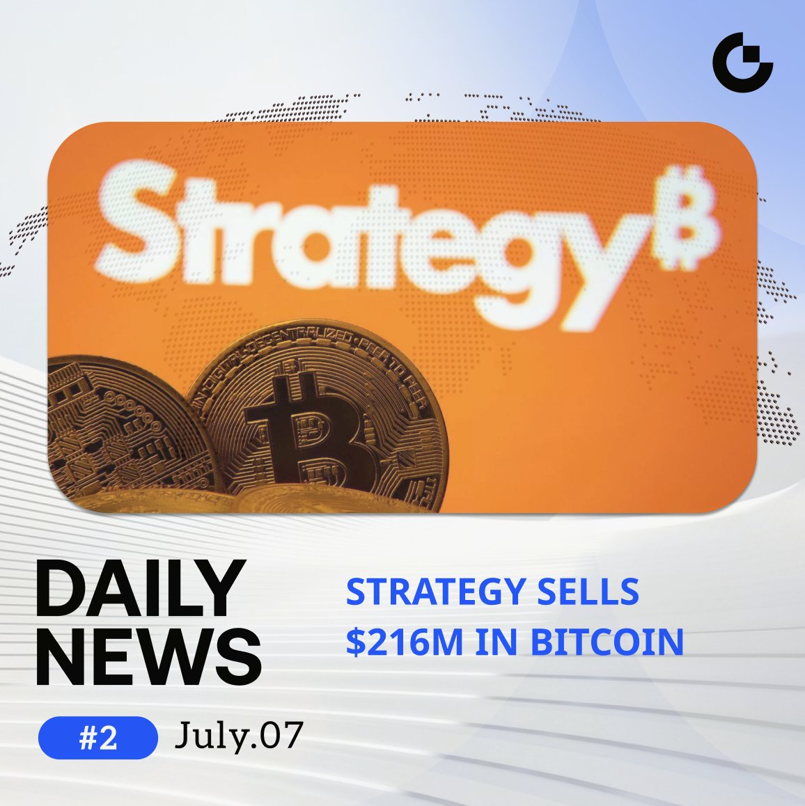Gate_MissDCA's tweet photo. 🚨 Strategy Sells $216M Worth of Bitcoin  Strategy (formerly MicroStrategy) has sold 3,588 BTC worth approximately $216 million to fund preferred stock dividends and strengthen its cash reserves. This marks the company's largest Bitcoin sale since it began accumulating BTC in 2020. Despite the sale, Strategy still holds 843,775 BTC, remaining the world's largest corporate Bitcoin holder.