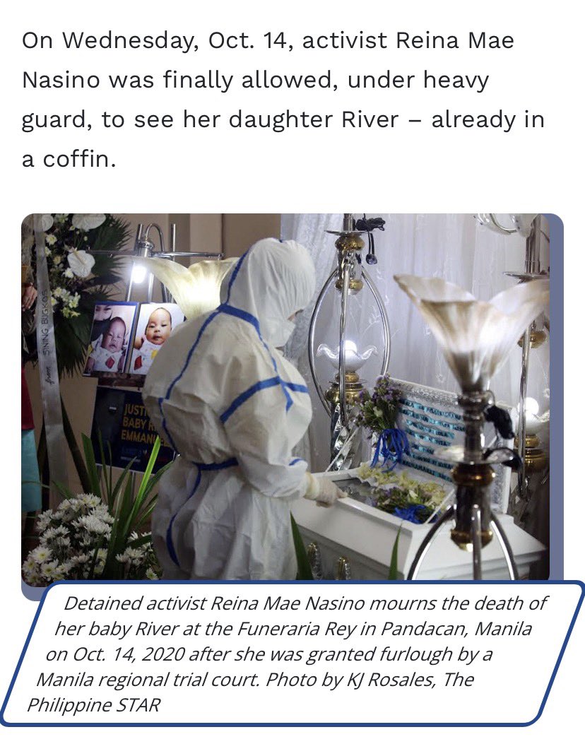 daisydrenched's tweet photo. tandaan ‼️ kung sa tingin niyo unfair ito, sana naisip niyo rin na unfair para kay Baby River, ang tatlong buwang gulang na anak ng detained activist na si Reina Mae Nasino, na mapagkaitan ng pagkakataon na makasama at maalagaan ng kaniyang ina. https://t.co/wyU7jxP5gy