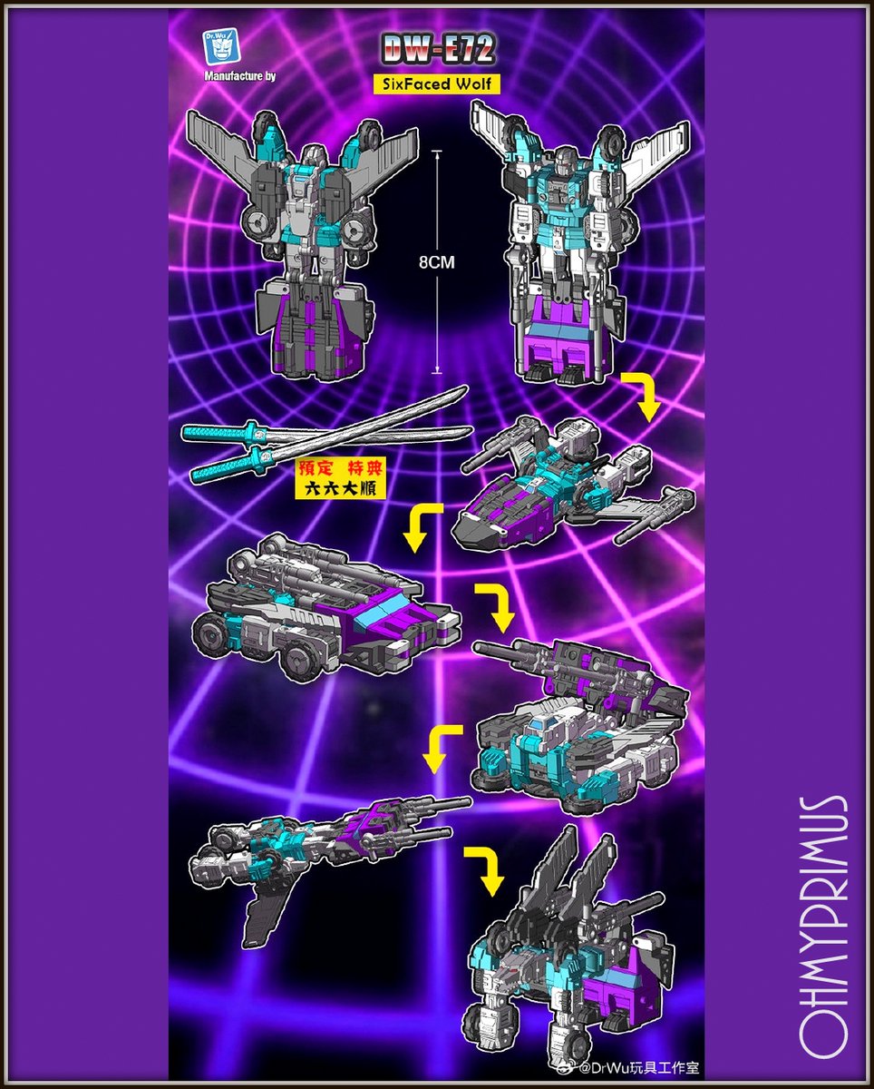 DewToyStore's tweet photo. ⭐ [𝗣𝗿𝗲-𝗼𝗿𝗱𝗲𝗿] Dr Wu DW-E72 Sixfaced Wolf ⭐️

https://t.co/rTqYCCdCH5

#ohmyprimus #dewtoystore #transformers #drwu #micromaster #sixfacedwolf #sixshot https://t.co/VoIGje7QCD