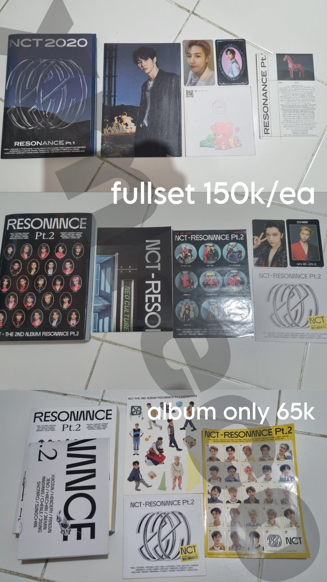 xmreco's tweet photo. wts / want to sale album resonance unsealed !

resonance pt 1 past ver fullset 150k
resonance pt 2 arrival ver fullset 150k
resonance pt 2 departure ver album only 65k (no cd)

🏷️ nct wayv dream 127 album resonance https://t.co/VgzSruBYO5