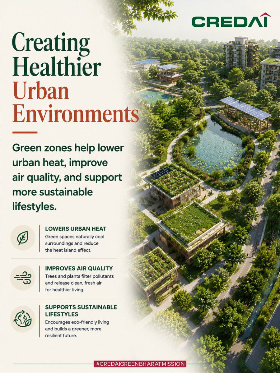 CREDAINational's tweet photo. Open spaces aren't amenities, they're essential infrastructure for healthier, happier communities.

@CREDAIPresident | @BRustomjee | @gummi_ram | @DhavalAjmera | @Kepee65PRAMOD | @shobhikgoyyal | @deepakkap09

#CREDAI #GreenCities #UrbanPlanning #HealthyLiving #CommunityFirst https://t.co/EBrjlXOeLG