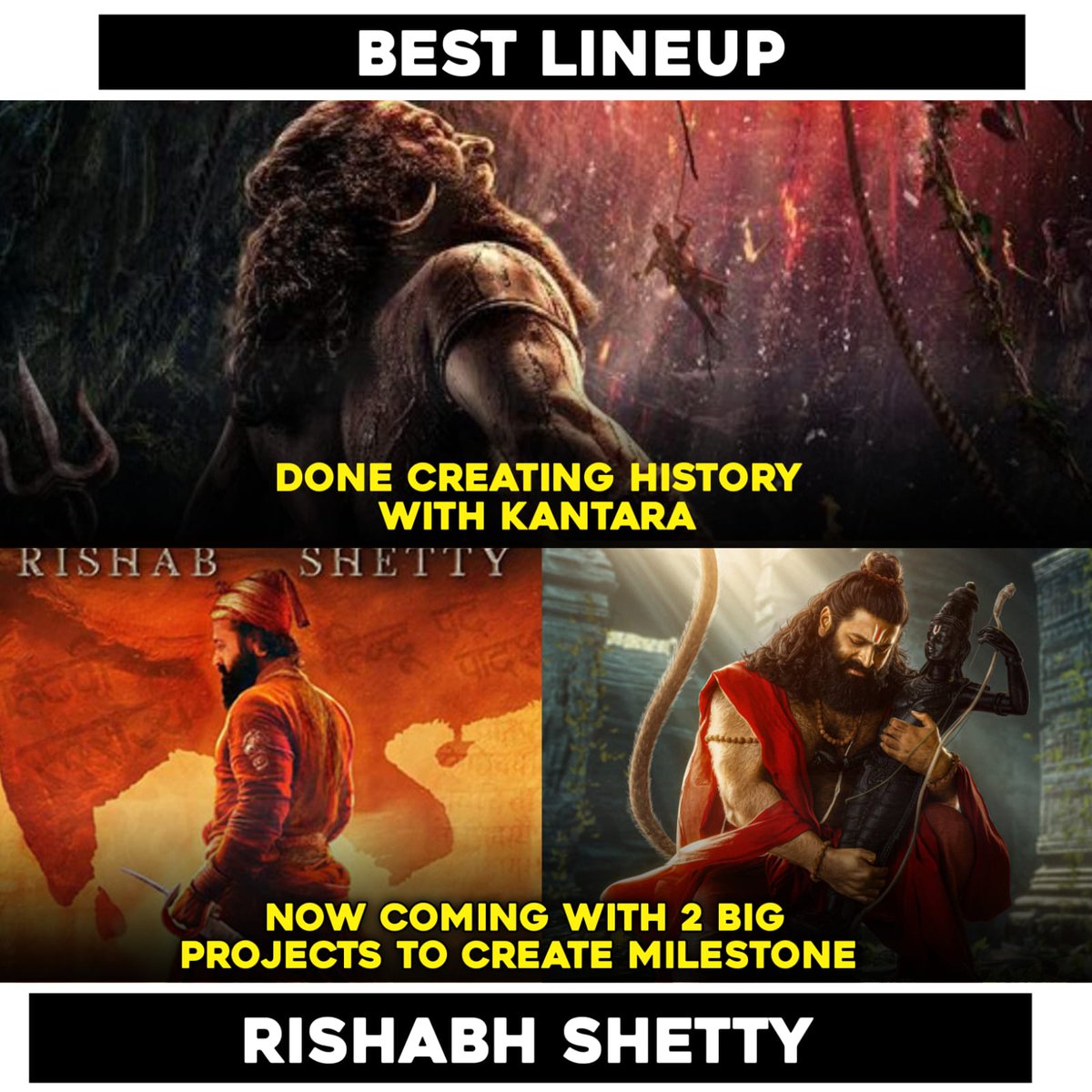 ogcult00's tweet photo. History was created with Kantara. Now, the stage is set for an even bigger chapter with Jai Hanuman and Shivaji.

Wishing Rishab Shetty a very Happy Birthday and all the success for the exciting journey ahead. 

20 Years Of Rishabhism 🔥

#HappyBirthdayRishabShetty https://t.co/dDAESsSaDp