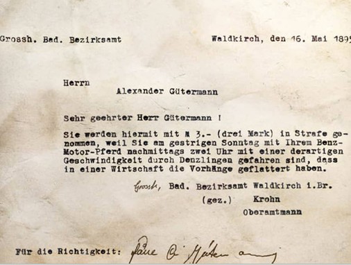 MatthiasHartel's tweet photo. Ein Strafzettel 1895. Typisch Deutsch und man muss der einen Affenzahn drauf gehabt haben. 😆 https://t.co/xB34qpgyAt