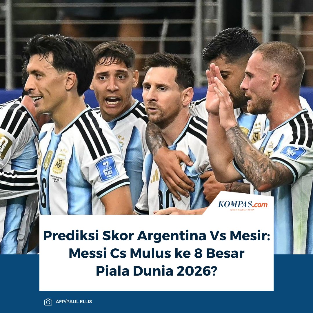 kompascom's tweet photo. Baca di sini: https://t.co/xOYGL8nuuh
~KQ #TimnasArgentina #TimnasMesir #PialaDunia2026
Baca seputar update Piala Dunia di https://t.co/2QBQNGng2i https://t.co/qN4XW1R2gs