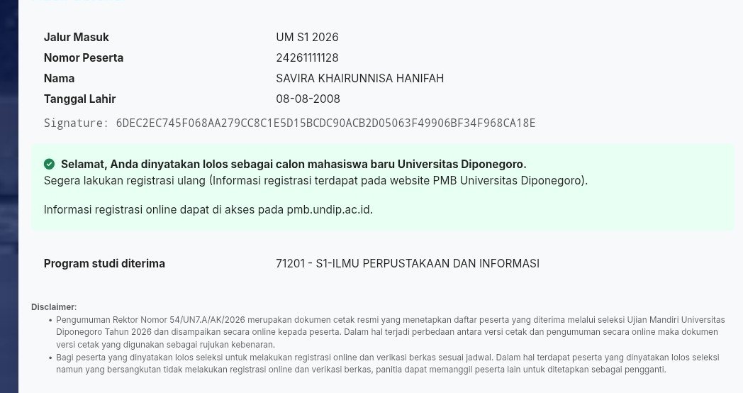 pira Alhamdulillah lolos all mandiri tweet media