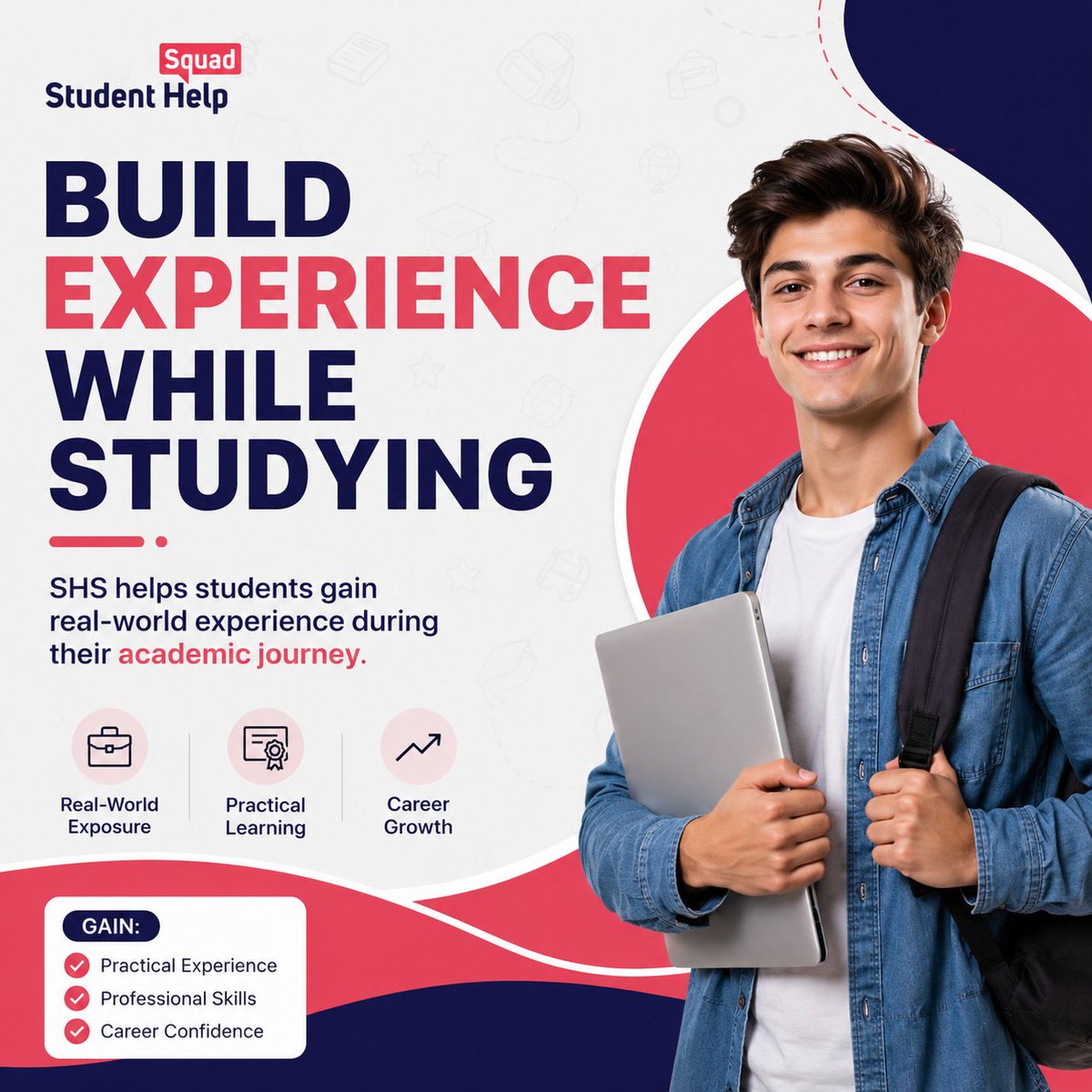 StudentHelpSq's tweet photo. SHS helps students gain real-world experience during their academic journey

#SHS #StudentExperience #CareerJourney #Internships https://t.co/6J0BPvDtF5