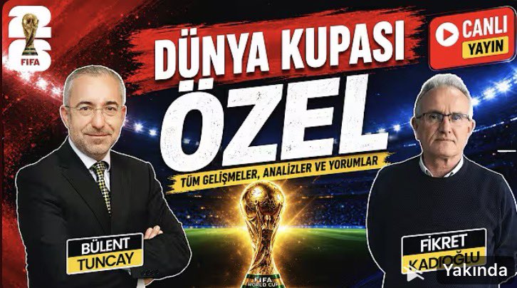 Futbolmedya's tweet photo. 🏆 DÜNYA KUPASI ÖZEL | Favoriler, Sürprizler, Maç Analizleri ve Son Geliş... 
Bugün 11.00’de 
👇
https://t.co/6eX5JdXNEP @YouTube aracılığıyla @fikretkadioglu @bulenttuncay https://t.co/rPZh4BW7my