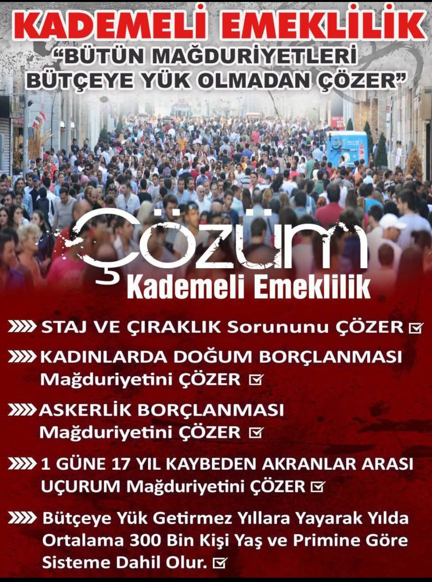 siyahbeyazanne's tweet photo. BİZ KİMİN VATANDAŞIYIZ ????
Bizler Kademeli Emeklilik bekleyen 
3.6 milyon mağdur edilmiş emekçiyiz , ailelerimizle birlikte 10 milyon seçmen vatandaşız yetkililerden lütuf değil mağduriyetimizin giderilmesini bekliyoruz, Acil olarak Yasalaşmalıdır 
#KademeçıksınArtık https://t.co/wHHUlYv1hq