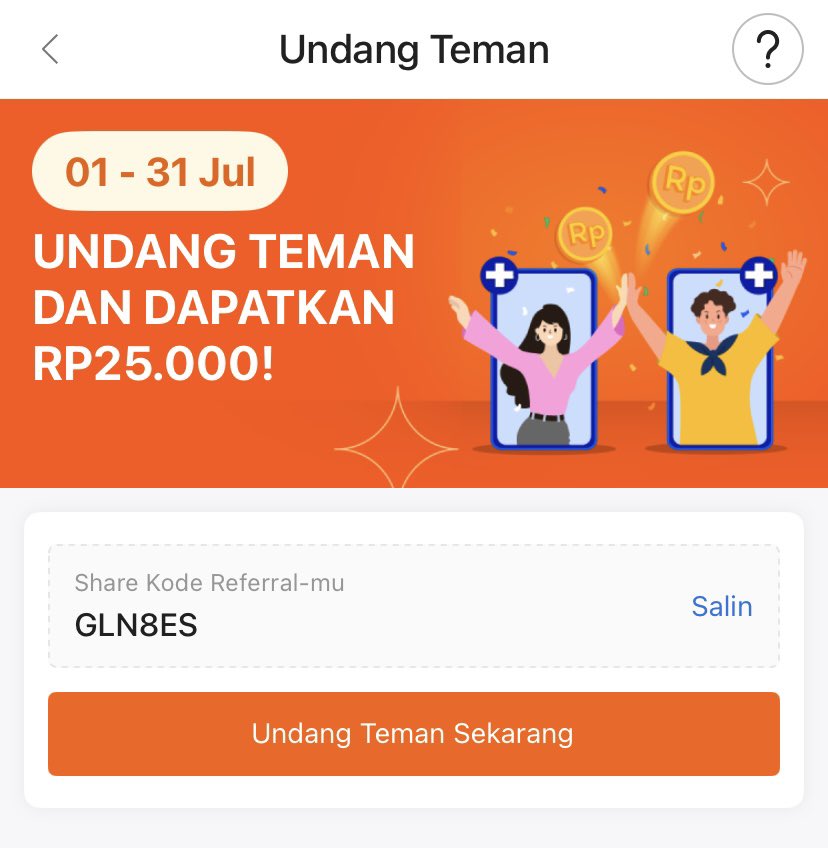 vehiw's tweet photo. KODE REFERAL / REFERRAL CODE BONUS SALDO REKENING SEABANK 

GLN8ES https://t.co/sGGkTQcluL