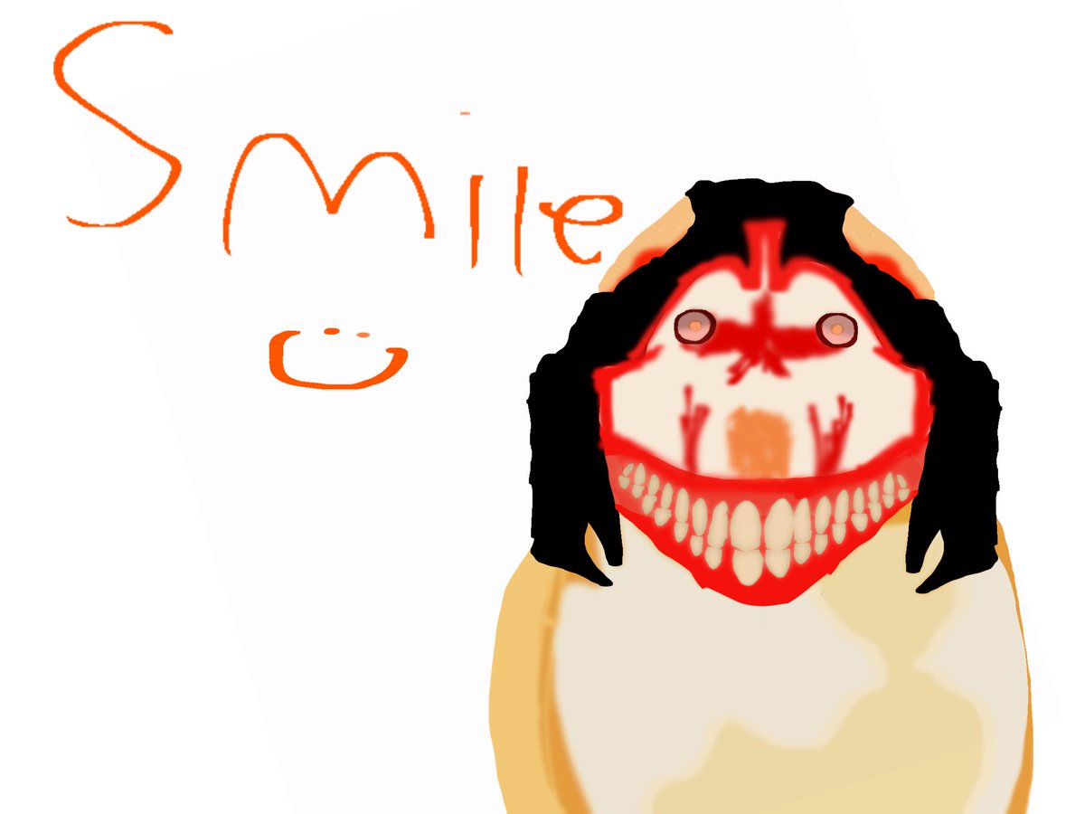 Ramdtuff's tweet photo. Smile #creepypasta https://t.co/Mk8Mj4wREY
