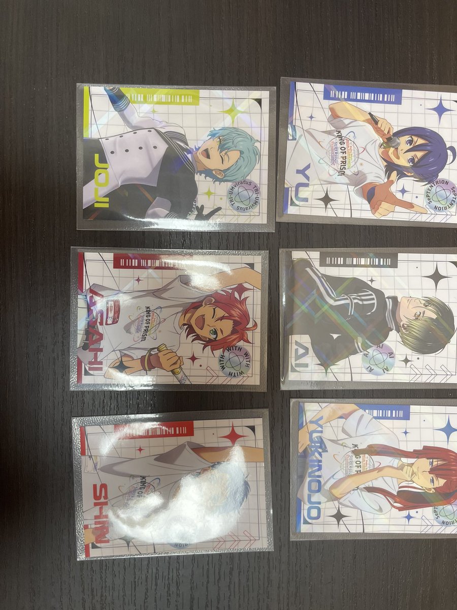 anz__anz__00's tweet photo. 🌟交換🌟
KING OF PRISM キンプリ キンツア スパライ  
ランダムトレカ 

🔽提供
ユウ　アヰ　ユキノジョウ　ジョージ　アサヒ　シン

🔽希望
カケル

郵送交換希望です。
お気軽にお声掛けください🙇‍♂️ https://t.co/fjPY0NbQYQ